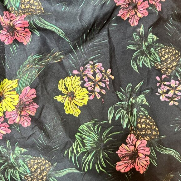 Uzzi Mens Tropical Floral Swim Trunks Mesh Lining Elastic Waist & Drawstring M - Picture 3 of 5